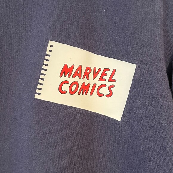 Uniqlo x Marvel Comics x Jason Polan Navy Blue T-Shirt Short Sleeves - Picture 7 of 7